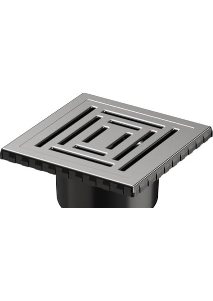 V-Flow Kare 5608285 Duş Kanalı, Alttan Çıkışlı, 15X15 Cm, Dk 800 Kapak, Mat Krom fiyatları