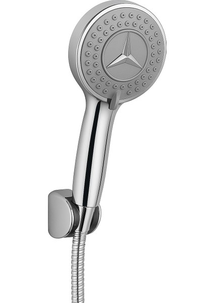 Mercedes Yıldız Desenli Duş Başlığı - Yüksek Basınçlı, Duvara Monte