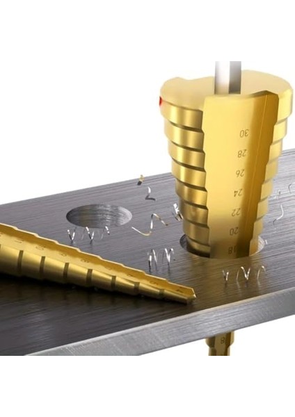 3 Parça Kademeli Matkap Ucu Paslanmaz Uç Alüminyum Sac Demir Delme Seti fiyatları