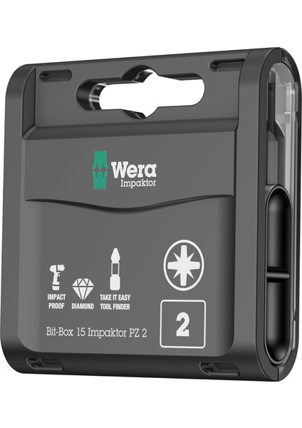 05057763001 Box 15 Impaktor Pz 2 Uç Çeşitleri, Adet, 7,4 x 6,9 x 2 cm