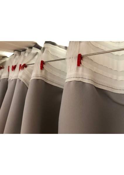 Küçük Perde Kancası - Campervan Veya Karavan Gibi Ilmekli Raylar ve Kumaşta Ilmekli Perdeler Için (Plastik Aparattır!!!) 3D fırsatları