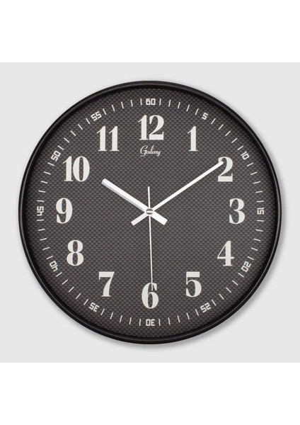 221-K Serisi Metal Görünümlü Örgü Kadranlı Sessiz Akar Roma Rakamlı Modern Duvar Saati 30 cm