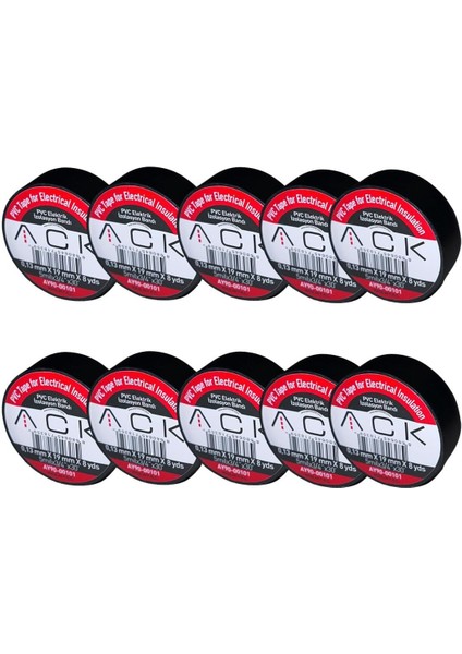 Adet Ack Siyah Izole Bant 0.13X19MMX8YDS