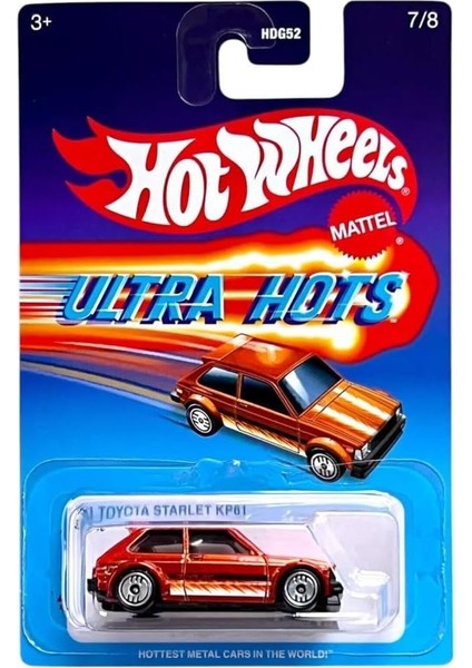 Ultra Hots Tekli Arabalar HDG52-91 Toyota Starlet KP61 JBY66