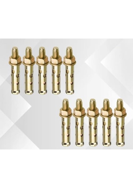 Gömlekli M6 Çelik Dübel Uzunluk 45 mm (10 Adet) fiyatları