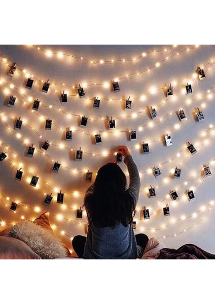 Peri LED Işık 3 Metre (Sarı) Pilli Aydınlatma Şerit LED Saçak Spot Süsleme (1 Adet) fiyatları