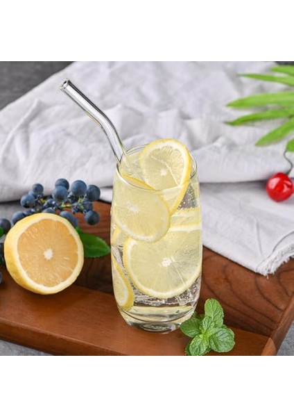 Parça Cam Pipet Seti - 12 Adet Cam Pipet + 1 Adet Temizleme Fırçası Yıkanabilir Sağlıklı ve Antibakteriyel Smoothie Kahve Meşrubat ve Her Türlü Içecek Için modelleri