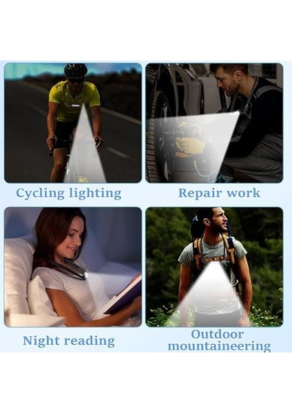 Iki Ucu Işıklı LED Okuma Lambası Kitap Boynu Bükülebilir Kollar Boyun Lambası Şarj Edilebilir Hafif ve Esnek Kitap Lambası, 3 Renk Parlaklık Ayarlı, Siyah Renk SY-GH8B fiyatları