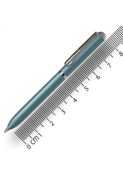 Drehkugelschreiber Mini Cüzdan Black, Metal Klips ve D1-Standardmine