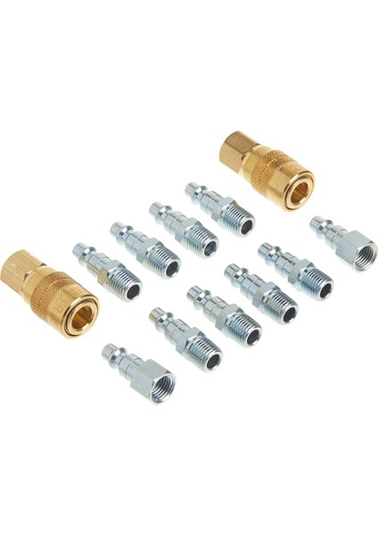 S-210 1/10,2 cm Npt M Style Kavrama ve Fiş-Set - 12 Adet