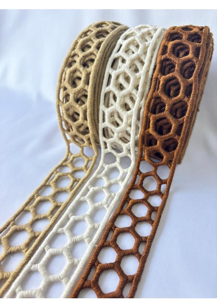 Tasarımlı Dekoratif Şerit Aksesuarı (Kahverengi)