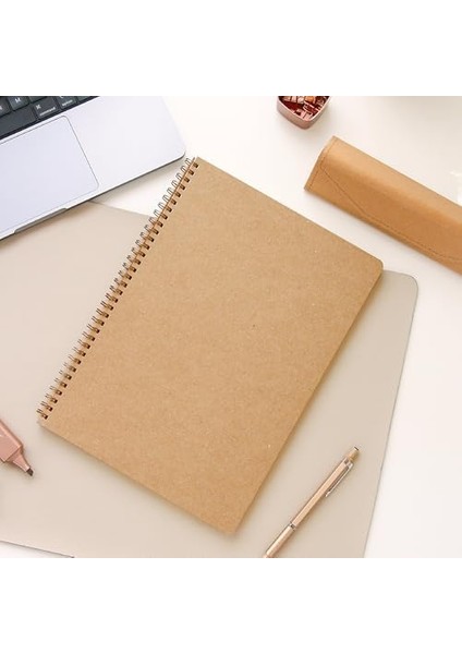 Kraft Karton Kapak 70 Yaprak 110 Gram Çizgili Not Defteri modelleri