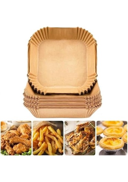 Air Fryer Tek Kullanımlık Kağıt, Xl ve Xxl Boy Airfryer Yanmaz Yapışmaz Pişirme Kağıdı, Fritöz Fırın Parşömeni fiyatları