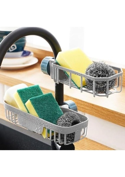 Musluk Kenarı Plastik Süngerlik ve Sabunluk, Drenajlı Mutfak Düzenleyici Organizer modelleri
