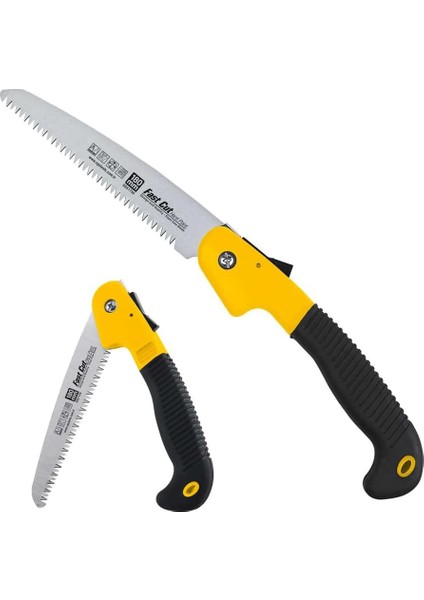 Katlanır Budama Testeresi 180 Mm, Yüksek Karbonlu Çelikten Imal Edilmiş, Taşlanmış Krom Kaplı Yüzey