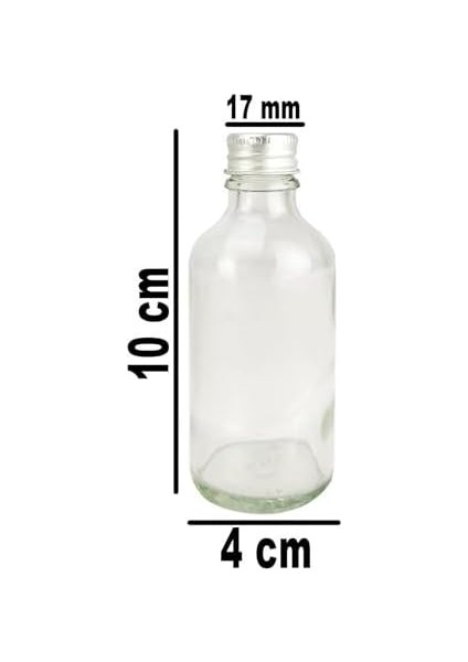 6 Lı 50 ml Gümüş Metal Kapaklı Cam Zencefil Shot Şişesi Söz Nişan Hediyelik Kolonya Şişesi C1-1-149 modelleri