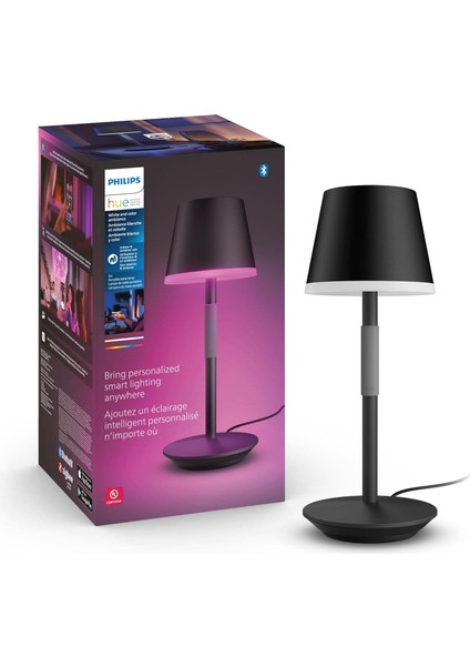 Hue Go Belle Taşınabilir Masa Lambası - Siyah