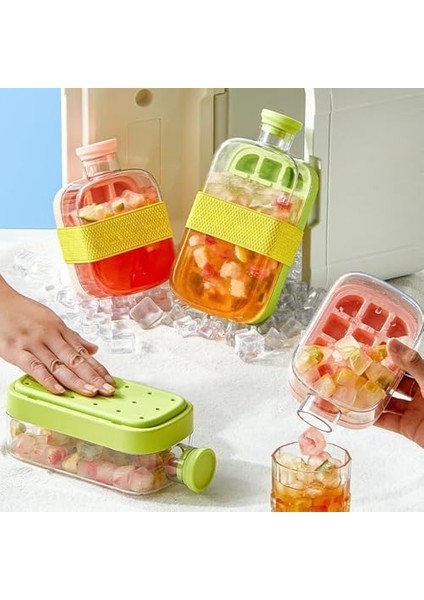 Silikon Buz Kalıbı, Sert Plastik Gövdeli, Pipetli Su Şişesi, 500 ml (Beyaz) fiyatları