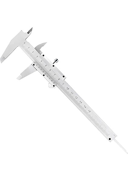 Home Analog Kumpas - 150 mm Karbon Çelik Gövde, 0.02 mm Hassasiyetli Ölçüm Aleti, Iç-Dış-Derinlik-Step Ölçüm Için Uygun Teknik Kaliper (Mekanik)