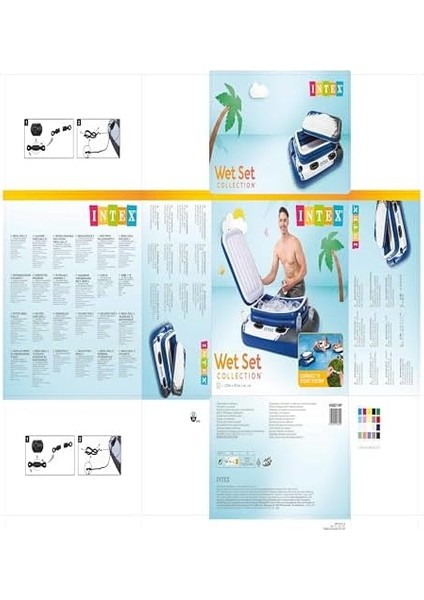 Mega Chill Iı 3p, 14 Yaşından Itibaren Şişme Içecek Soğutucu, Çok Renkli, 122 x 97 cm fiyatları