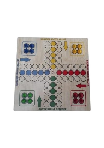Ludo Ahşap Kızma Birader 2-4 Kişi 3+ Yaş ve Üzeri Strateji Oyunu fiyatları