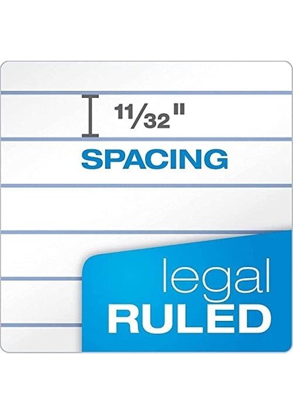 8,5 x 11 Yasal Ped, 12'li Paket, The Legal Pad Markası, Geniş Çizgili, Beyaz Kağıt, Yazı Defteri Başına 50 Yaprak, Abd'de Üretilmiştir (7533) modelleri