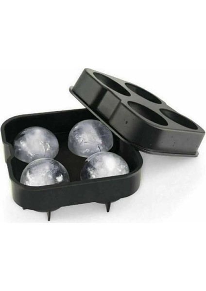 Silikon Buz Kalıbı Top 4'lü 45 mm (Tbk-45)