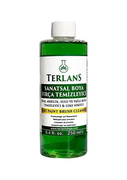Sanatsal Boya ve Fırça Temizleyici 250 ml - Yağlı ve Akrilik Boya Temizleyici - Artist Brush Cleaner modelleri
