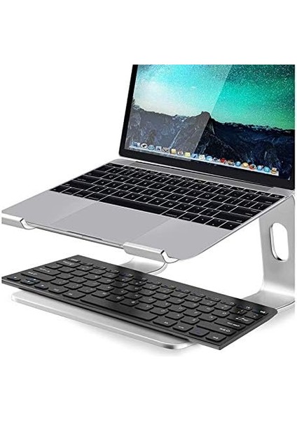 Alüminyum Ergonomik Katlanır Macbook Bilgisayar Standı Gümüş modelleri