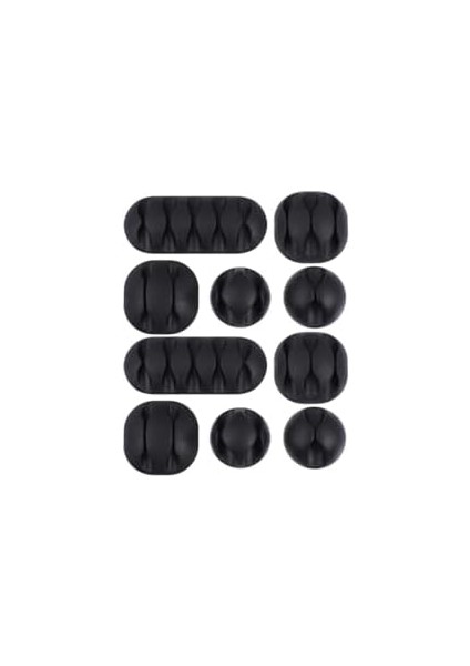 Lua Kablo Klipsi Düzenleyici, 10'lu Kablo Düzenleyici, Ev, Araç, Ofis Için Masa Altı Kablo Yönetimi, Duvar, Yüzey Için Kalıntı Bırakmayan Yapışkan, Şarj Kablosu Düzenleyici, fiyatları