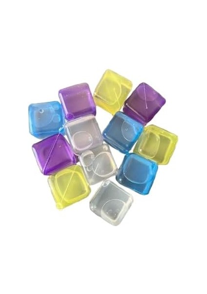 Store 12 Li Buz Küpü Seti -Yeniden Kullanılabilir Hazır Buz, Kare Şekilli, Soğuk Içecek ve Kokteyller Için, Hijyenik ve Dondurucu Uyumlu