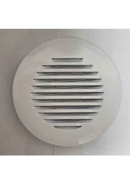 Aspiratörü Çıkış Menfezi, Duvar Tipi (Beyaz, 120 Mm)