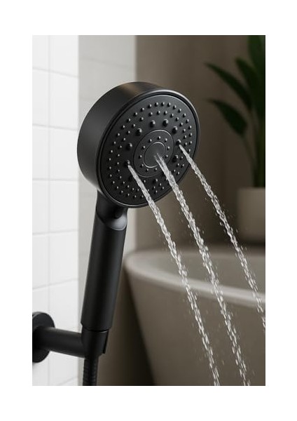 Store Siyah Duş Başlığı - Yüksek Basınçlı, Su Tasarruflu, Kolay Montaj, Kireç Önleyici, Banyo Aksesuarı fiyatları