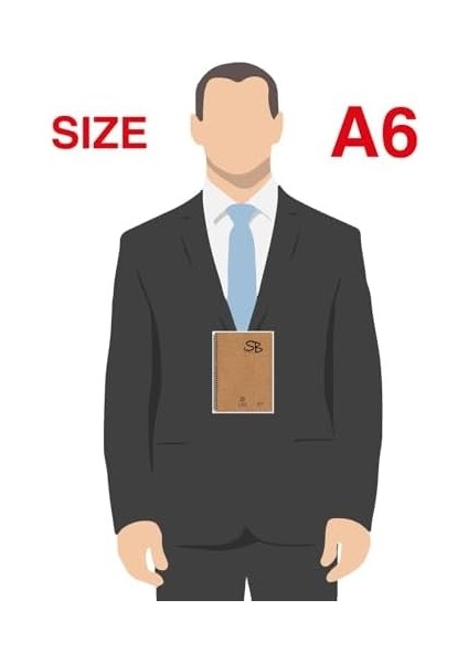 Journal 4 Lü Kareli Tel Dikişli Defter Seti - Kraft Kapak, Hafif Holme Kağıt, A6 - Toplam 288 Sayfa modelleri