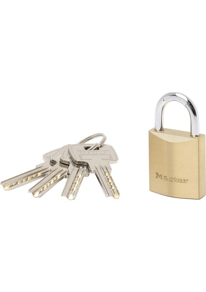 Lock 2930EURD Ekstra Kalın Prinç Anahtar Asma Kilit, Altın, 5,4 x 3 x 1,4 cm