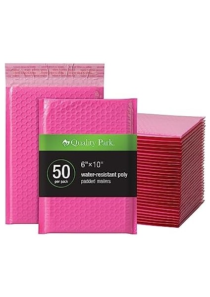 Park Kabarcık Postalar, 15,5 x 22,5 Cm, Pembe Poli Postalar, Dolgulu Zarflar, Nakliye Zarfları, Suya Dayanıklı, Kendinden Mühürlü, Kutu Başına 50 (QUA85858) modelleri