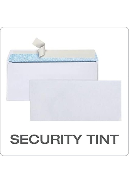 #10 Güvenlik Zarfları, 500/KUTU, Penceresiz, 4-1/8 x 9-1/2 Inç, Serbest Bırakma ve Mühür Kendinden Mühür, Beyaz (COLO151) fiyatları