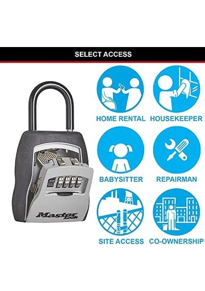 Lock Anahtar Kutusu, Format M, Tutamaklı, 5400EURD, Gri modelleri