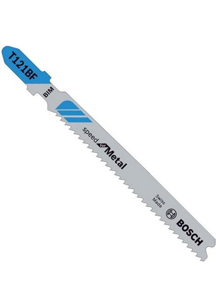 3 x Dekupaj Testere Bıçağı T 121 Bf Speed For Metal (Çelik Saclar Için, Profesyonel Aksesuar Dekupaj Testere)