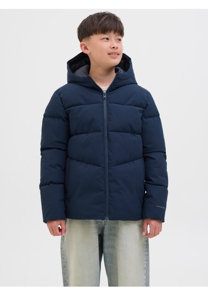 Jack Jones Jjglobal Puffer Jacket Jnr Çocuk Lacivert Mont 12283847-04