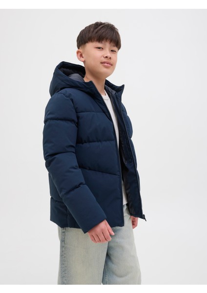 Jack Jones Jjglobal Puffer Jacket Jnr Çocuk Lacivert Mont 12283847-04 fiyatları