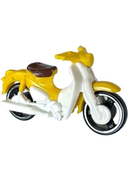 - Honda Super Cub - Hw Moto 3/5 - HKK32 - Short Card - Motosiklet - Sarı - Mattel 2023 modelleri