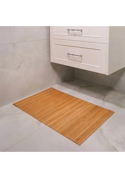 Doğal Bambu Banyo Paspası, Duş ve Küvet Için Kaymaz Mat, Çok Amaçlı Kullanım fiyatları