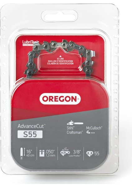 S55 Advancecut Motorlu Testere Zinciri 16 Inç Bar -55 Tahrik Bağlantıları Için - Düşük Geri Tepmeli Zincir Mcculloch, Stihl, Wagner ve Daha Fazlasına Uyar fiyatları