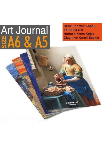 Journal 4 Lü Kareli Tel Dikişli Defter Seti - Renkli Karton Kapak, Hafif Holmen Kağıt, A5 - Toplam 384 Sayfa modelleri