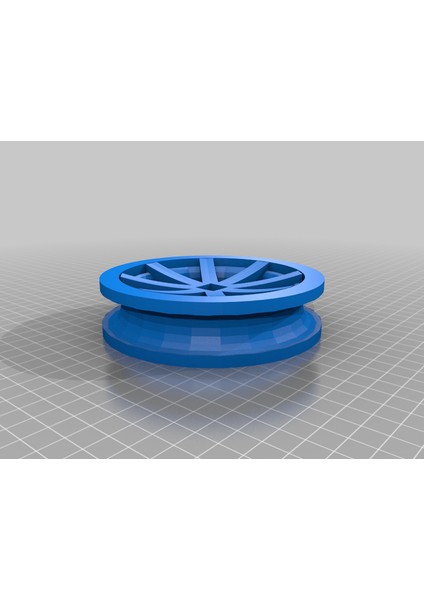 10 mm Iplik Kare Somun Uyumluluğuna Sahip Kasnak ve Tekerlek (Plastik Aparattır!!!) 3D