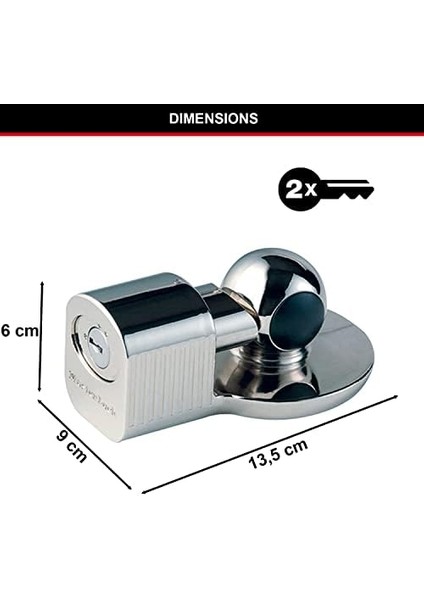 Lock 377EURDAT Römork Kilidi [üniversal Römork Kilidi] [hava Koşullarına Dayanıklı] - Römorklar, Karavanlar Için Hırsızlığa Karşı Koruma modelleri