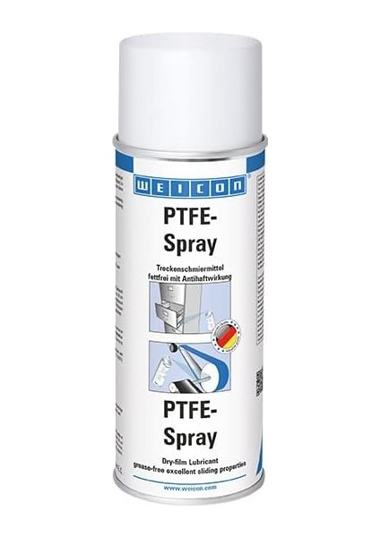 Pfte-Pray | 400 ml | Yapışmaz Etkiye Sahip Isıya Dayanıklı Kuru Yağlayıcı Gressiz Yapışmaz Kuru Yağ Sprey