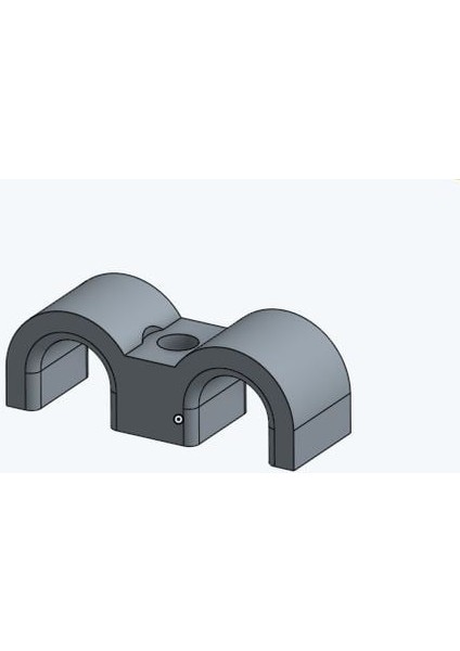 3/8 "çift Boru/tüp Tutucu (Plastik Aparattır!!!) 3D