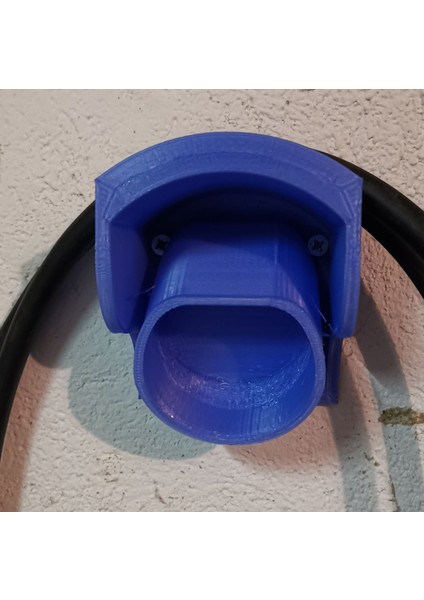 Tip 2 Fiş ve Kablo Makarası W/ & W/ O Ac Fiş Nokta (Plastik Aparattır!!!) 3D